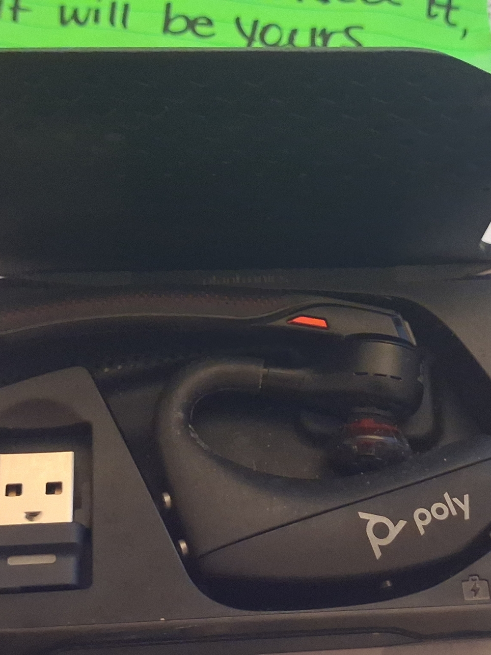 Poly Black Bluetooth Wireless Earset with USB Adapter